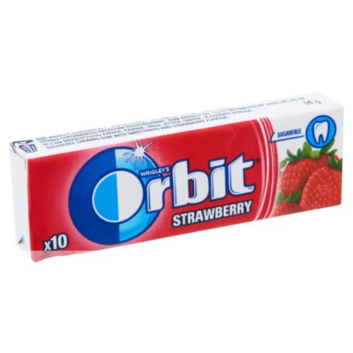 Guma de mestecat Wrigley's Orbit fără zahăr 14 g căpșună